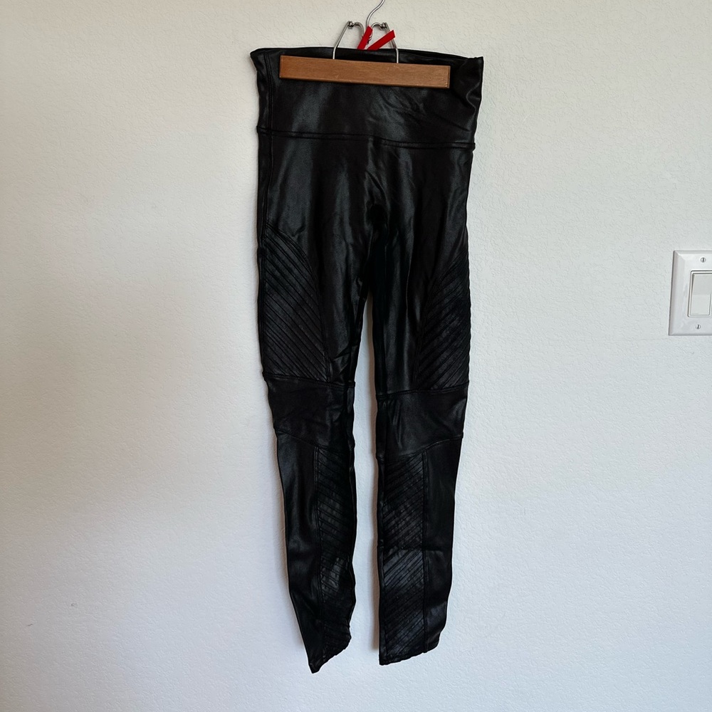 Spanx Pleather Moto Leggings